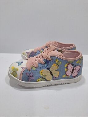 Born Kids Butterfly Canvas Sneakers - Size 8